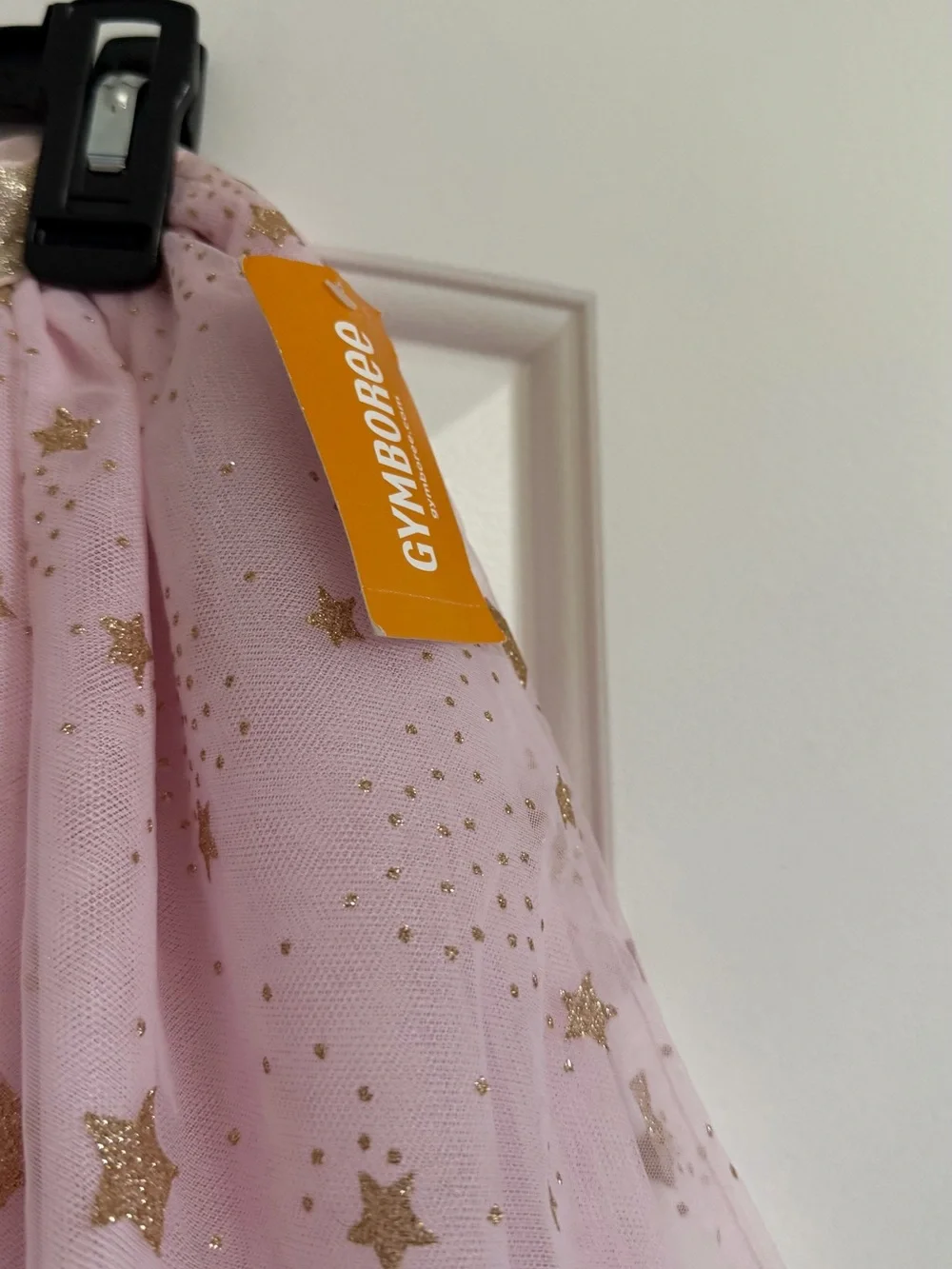 Gymboree Pink Tulle Skirt with Gold Star Accents